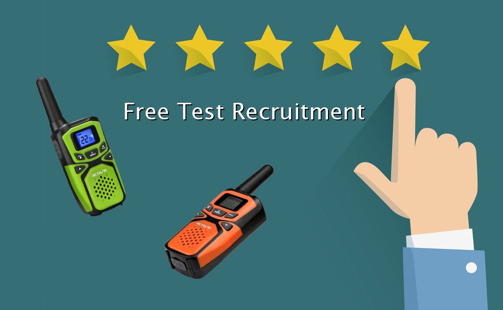 RetevisRA15 Walkie Talkies Toys Free Test Recruitment