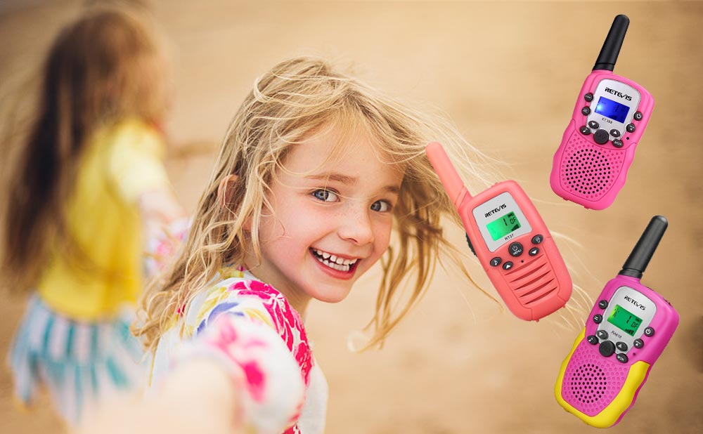 A variety of pink walkie talkies for lovely girls