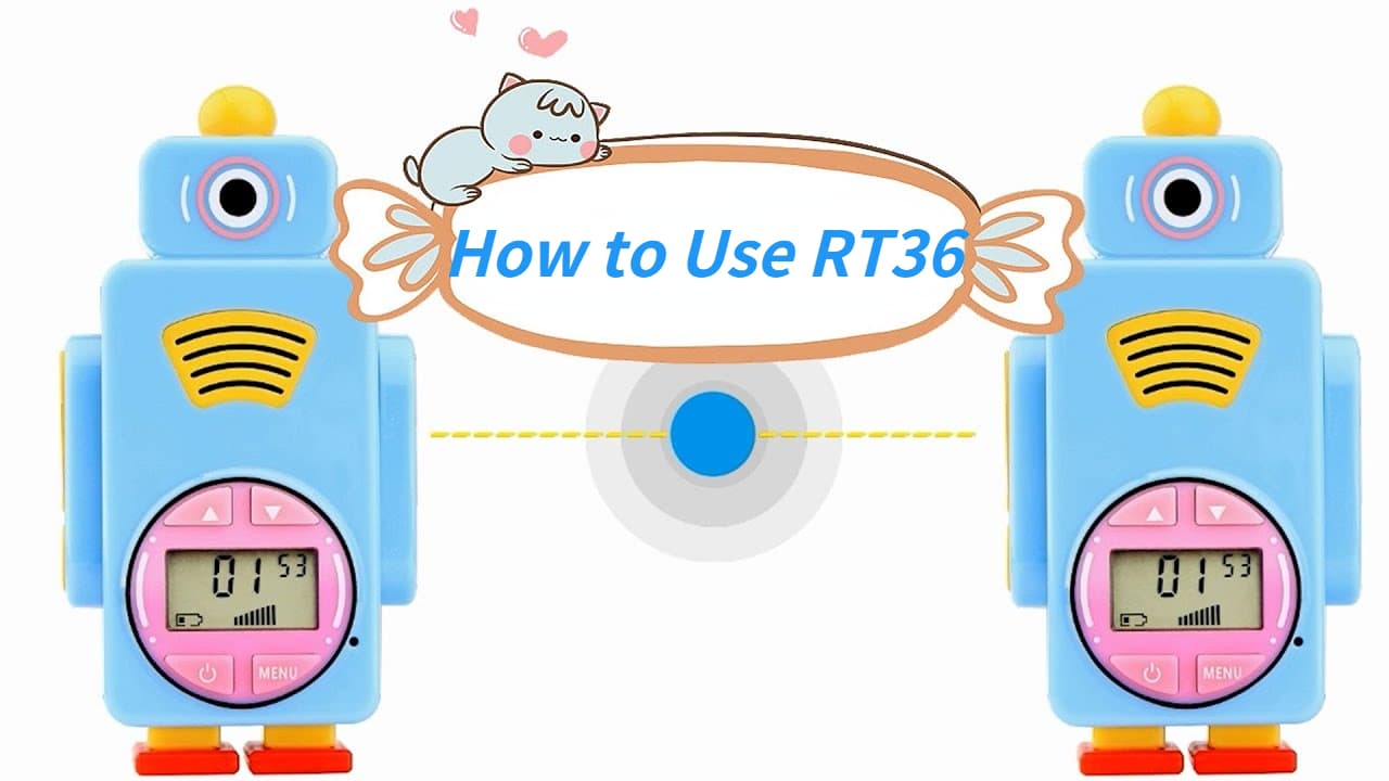 How to Use RT36 Robot Cartoon Toy Walkie Talkie