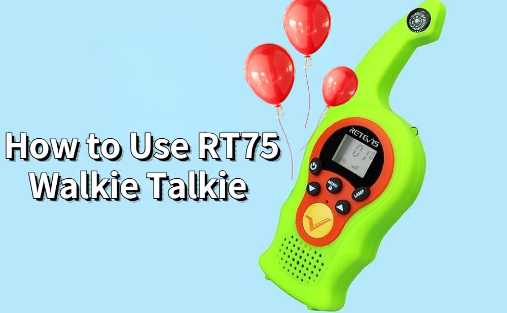 How to Use RT75 Unique Compass Toy Walkie Talkie 