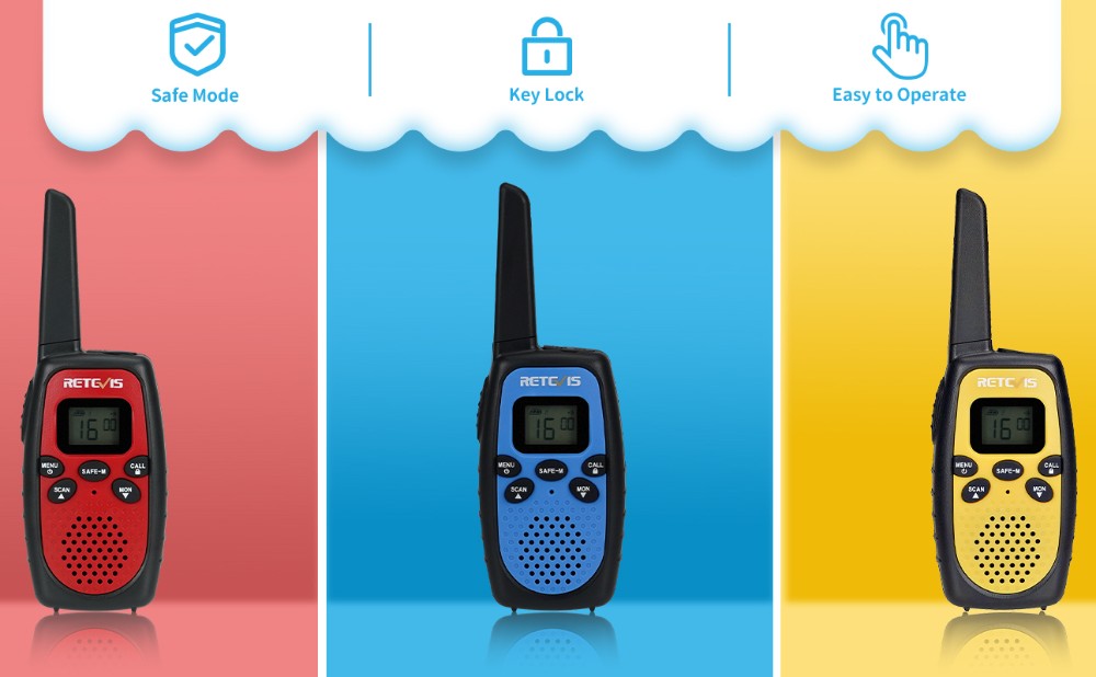 New Arrivals: RT628S Triple Color Walkie Talkies with Safe Mode