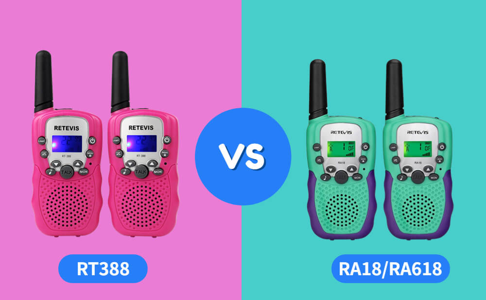 Retevis RT388 vs RA18/RA618:Which One is Better for You?