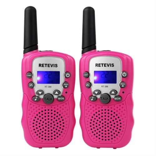 RT388 Plus Pink Rechargeable Walkie Talkies For Kids