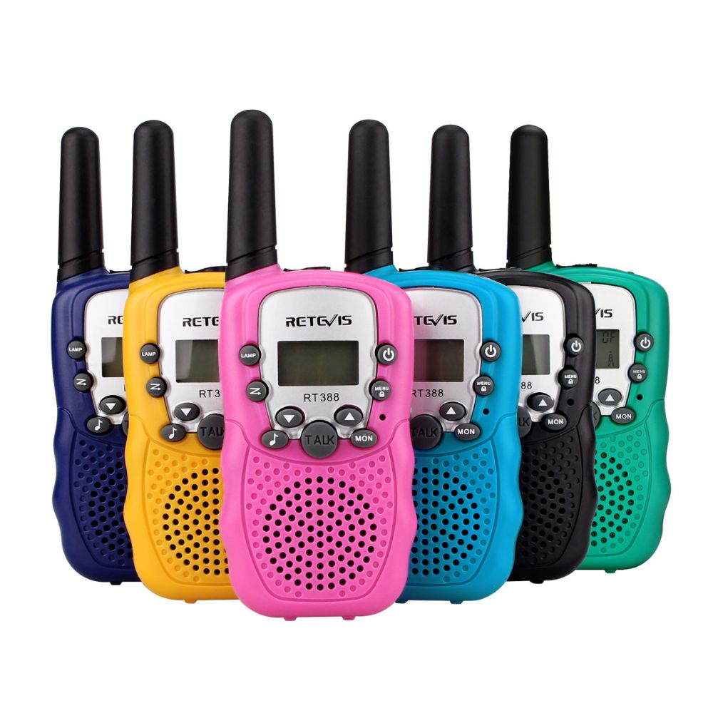 RT388 Colorful Kids Walkie Talkies Toy radios for boys and girls