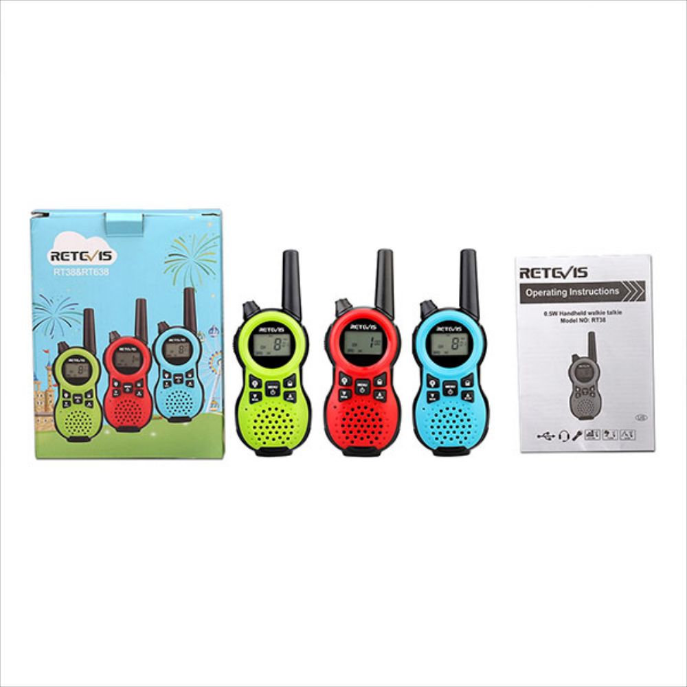 RT38 Walkie Talkie for Kids Long Range walkie talkies for kids 3pack