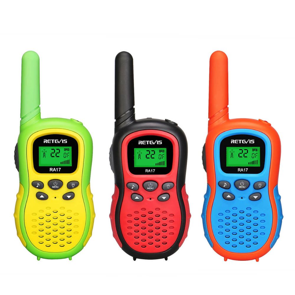 2*Kids Gifts Walkie Talkie Retevis FRS 3Channel for 5-14Years Children Radio Red 