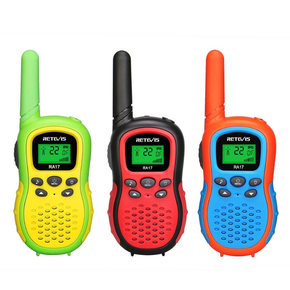 RA17/RA617 Three-Color 3 Pack Lightweight Walkie Talkie For Kids