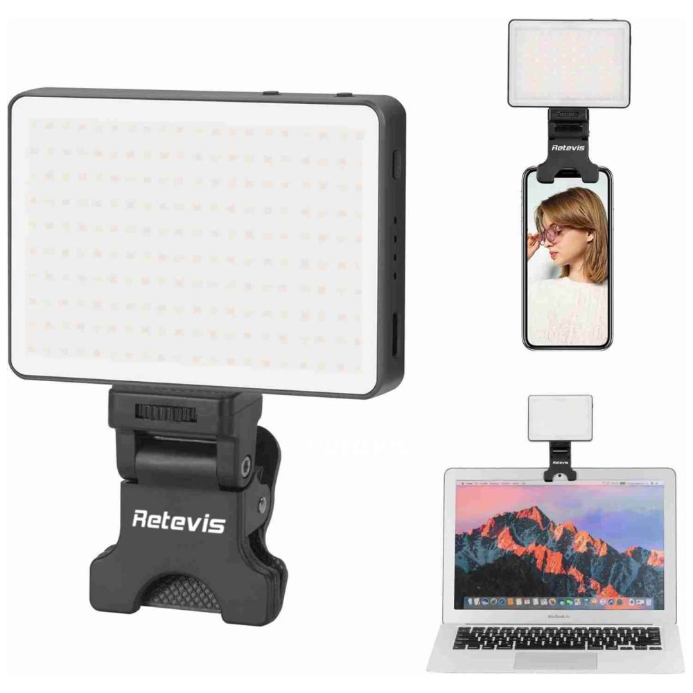 Retevis LED Selfie Light Portable Video Flashlights For Use in Photography