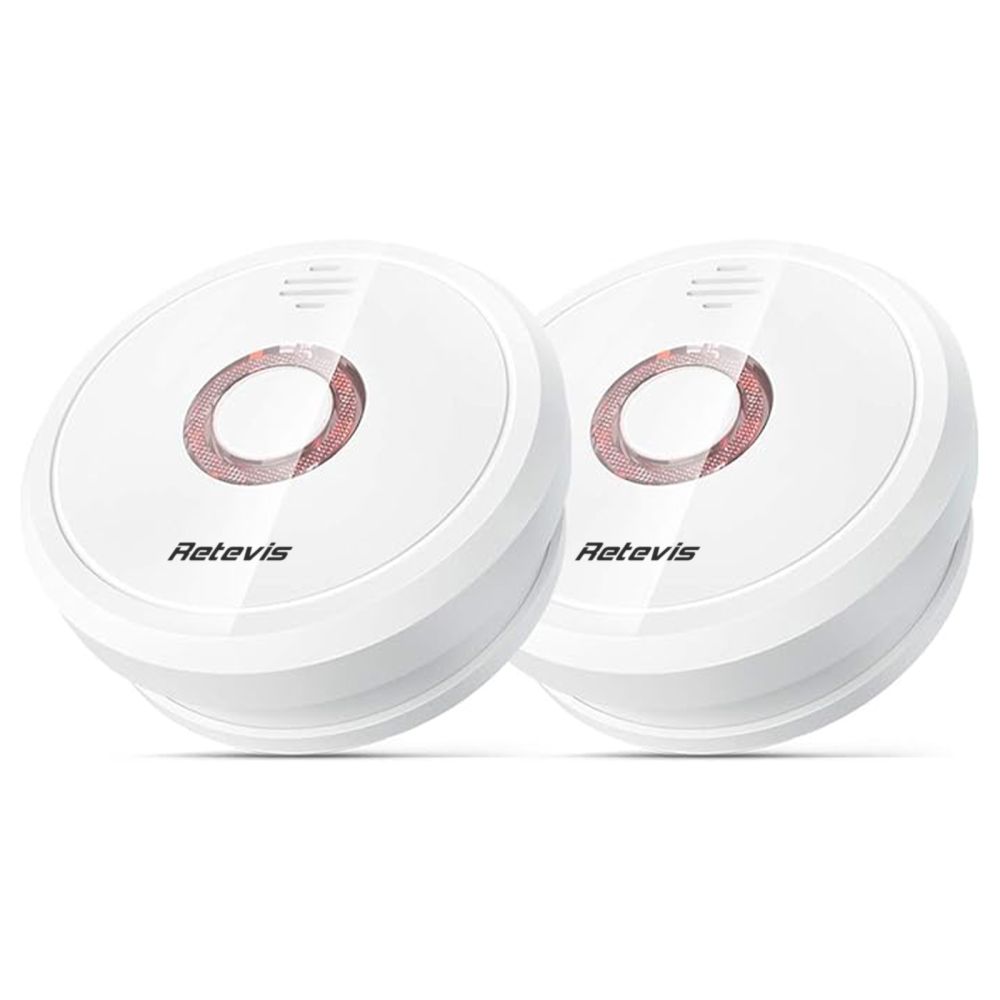Retevis SA01 Smoke Detectors, Smoke Alarms for Home 2 Pack