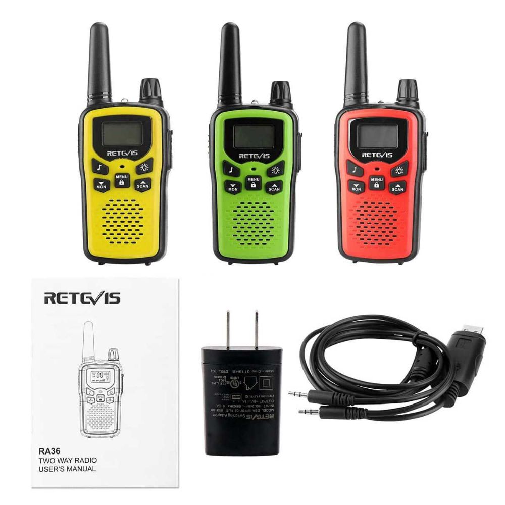 RA36/RA636 Three-Color Family Packs Toy Walkie Talkies