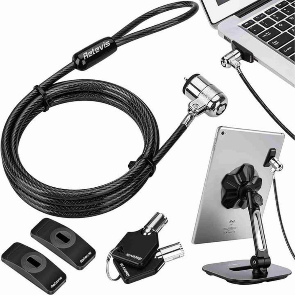 Retevis Laptop/Tablet Lock Security Cable For Mobile Notebook Computer